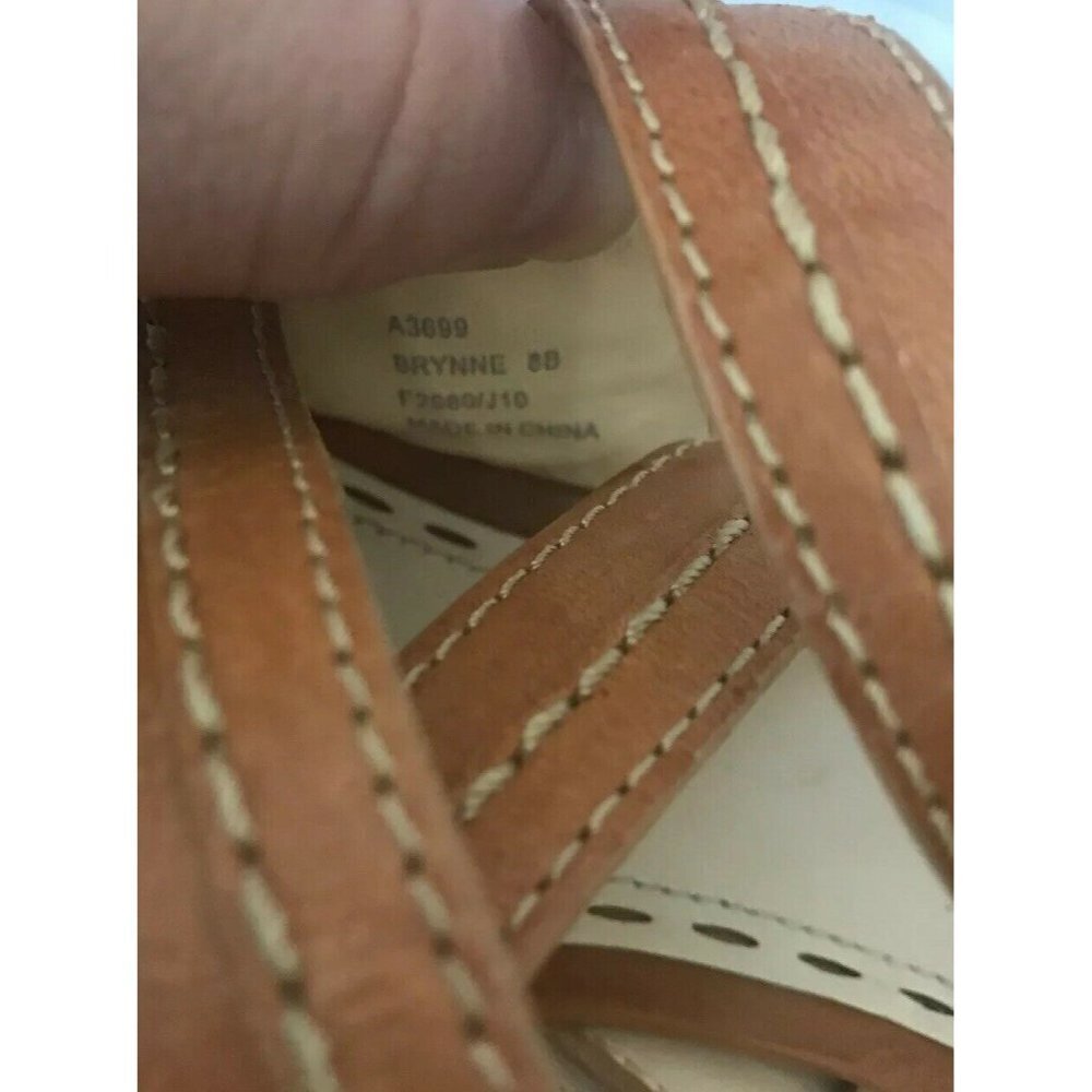 Coach Brynne Light Tan Camel Leather Strappy - Picture 9 of 9